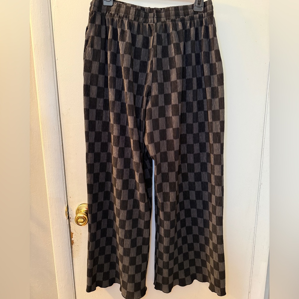 Vans Black and Gray Wren Checkerboard Pants
